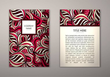 Flyer şablonu ile soyut süsleme