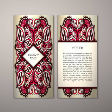 Flyer şablonu ile soyut süsleme