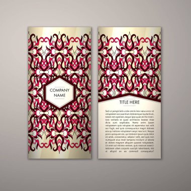 Flyer şablonu ile soyut süsleme