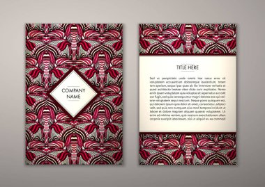 Flyer şablonu ile soyut süsleme