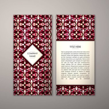 Flyer şablonu ile soyut süsleme