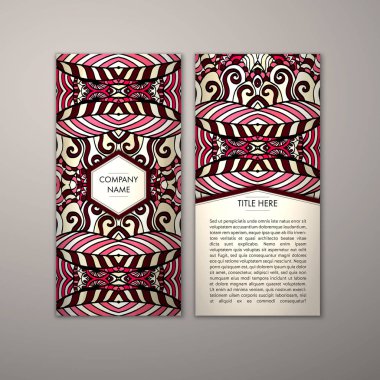 Flyer şablonu ile soyut süsleme