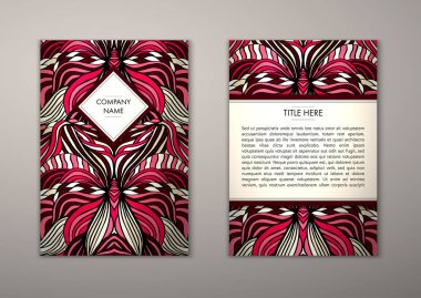 Flyer şablonu ile soyut süsleme