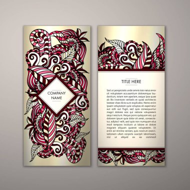 Flyer şablonu ile soyut süsleme