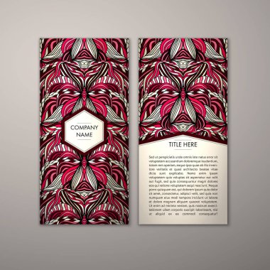 Flyer şablonu ile soyut süsleme