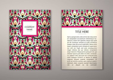 Flyer şablonu ile soyut süsleme