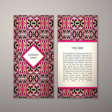 Flyer şablonu ile soyut süsleme