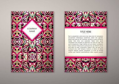 Flyer şablonu ile soyut süsleme