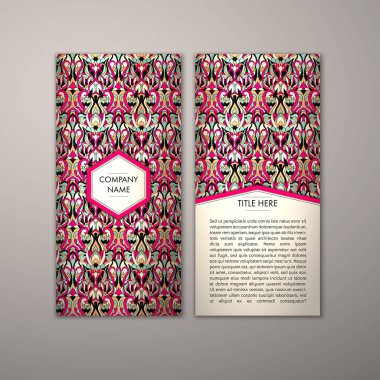 Flyer şablonu ile soyut süsleme