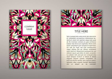 Flyer şablonu ile soyut süsleme