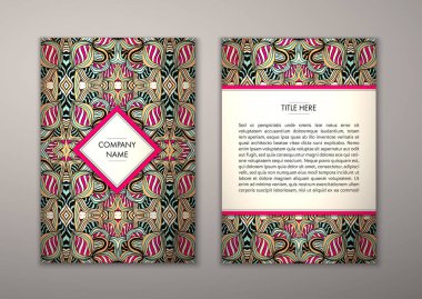 Flyer şablonu ile soyut süsleme