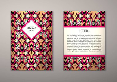 Flyer şablonu ile soyut süsleme