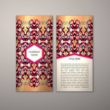 Flyer şablonu ile soyut süsleme