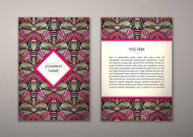 Flyer şablonu ile soyut süsleme