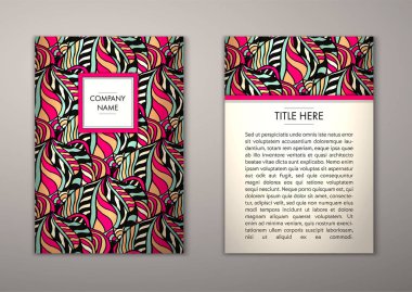 Flyer şablonu ile soyut süsleme