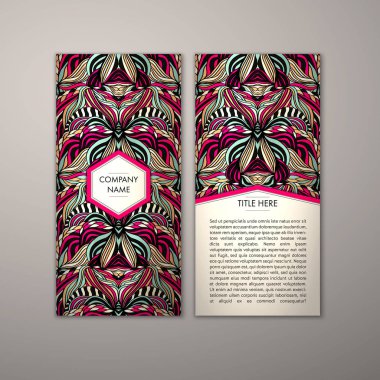 Flyer şablonu ile soyut süsleme