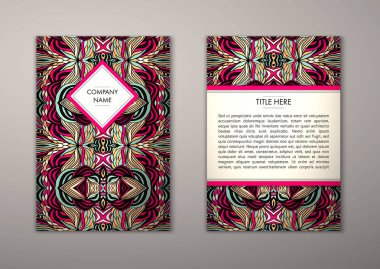 Flyer şablonu ile soyut süsleme