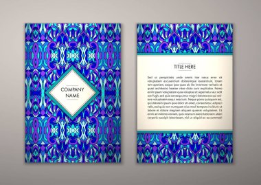 Flyer şablonu ile soyut süsleme