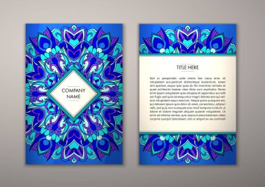 Flyer şablonu ile soyut süsleme