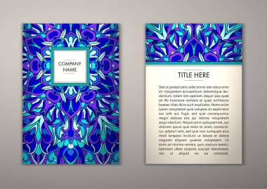 Flyer şablonu ile soyut süsleme