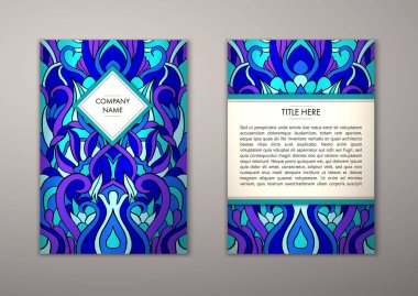 Flyer şablonu ile soyut süsleme