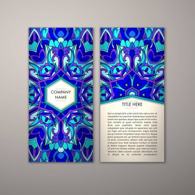 Flyer şablonu ile soyut süsleme