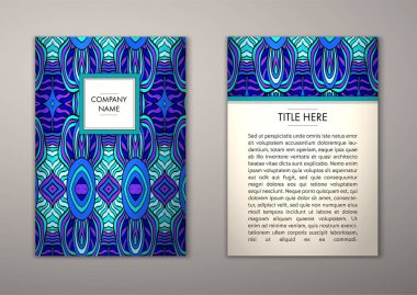 Flyer şablonu ile soyut süsleme