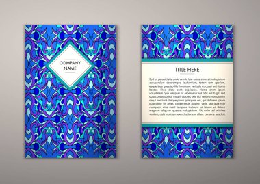 Flyer şablonu ile soyut süsleme