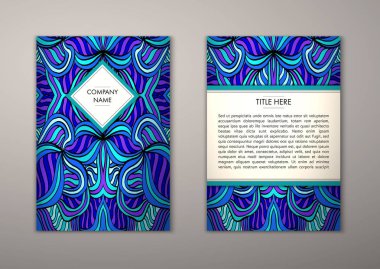 Flyer şablonu ile soyut süsleme