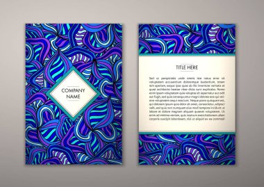 Flyer şablonu ile soyut süsleme