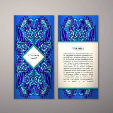 Flyer şablonu ile soyut süsleme