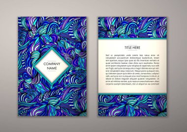 Flyer şablonu ile soyut süsleme