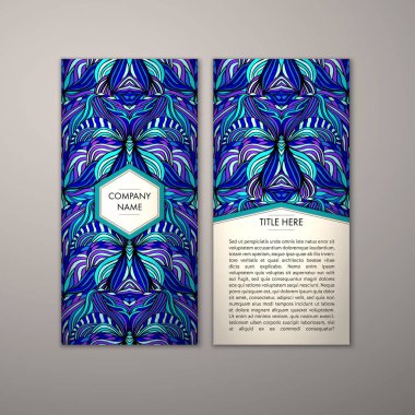 Flyer şablonu ile soyut süsleme