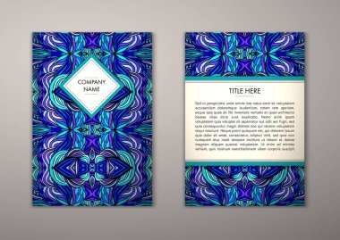 Flyer şablonu ile soyut süsleme