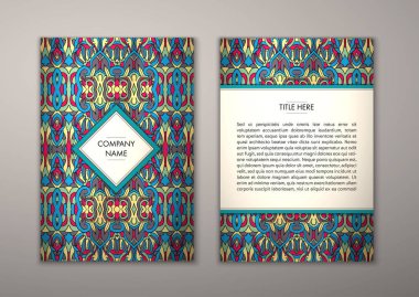 Flyer şablonu ile soyut süsleme