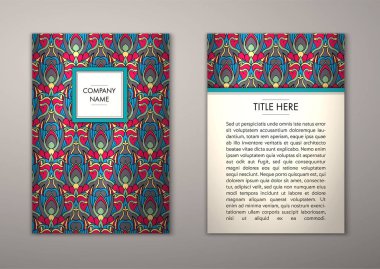 Flyer şablonu ile soyut süsleme