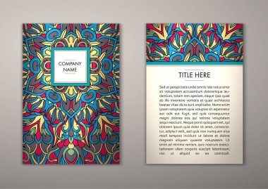 Flyer şablonu ile soyut süsleme