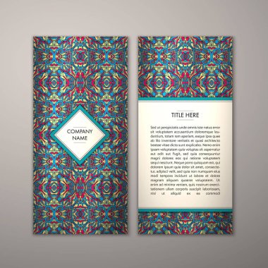 Flyer şablonu ile soyut süsleme