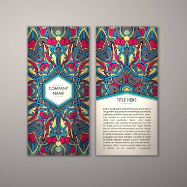 Flyer şablonu ile soyut süsleme