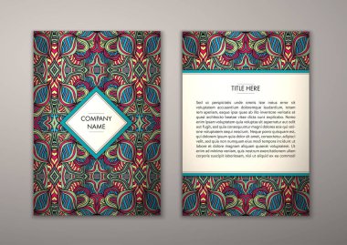 Flyer şablonu ile soyut süsleme