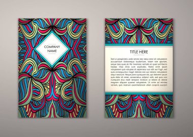 Flyer şablonu ile soyut süsleme