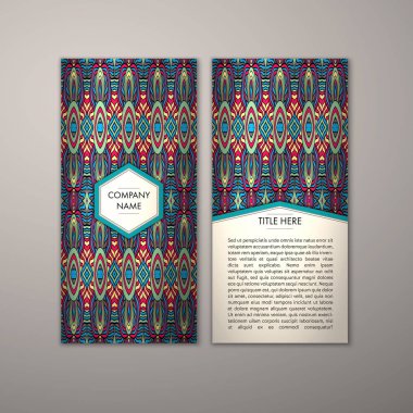 Flyer şablonu ile soyut süsleme