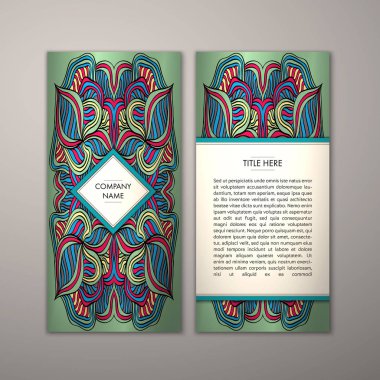 Flyer şablonu ile soyut süsleme