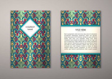 Flyer şablonu ile soyut süsleme