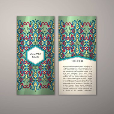 Flyer şablonu ile soyut süsleme