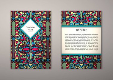 Flyer şablonu ile soyut süsleme