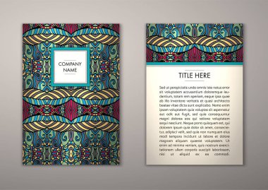 Flyer şablonu ile soyut süsleme