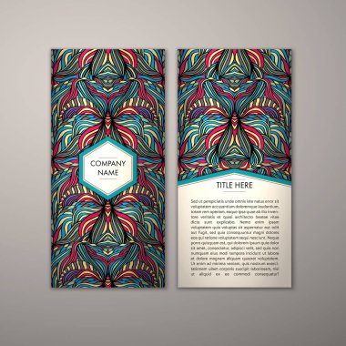 Flyer şablonu ile soyut süsleme