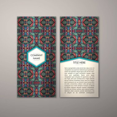 Flyer şablonu ile soyut süsleme