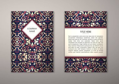 Flyer şablonu ile soyut süsleme